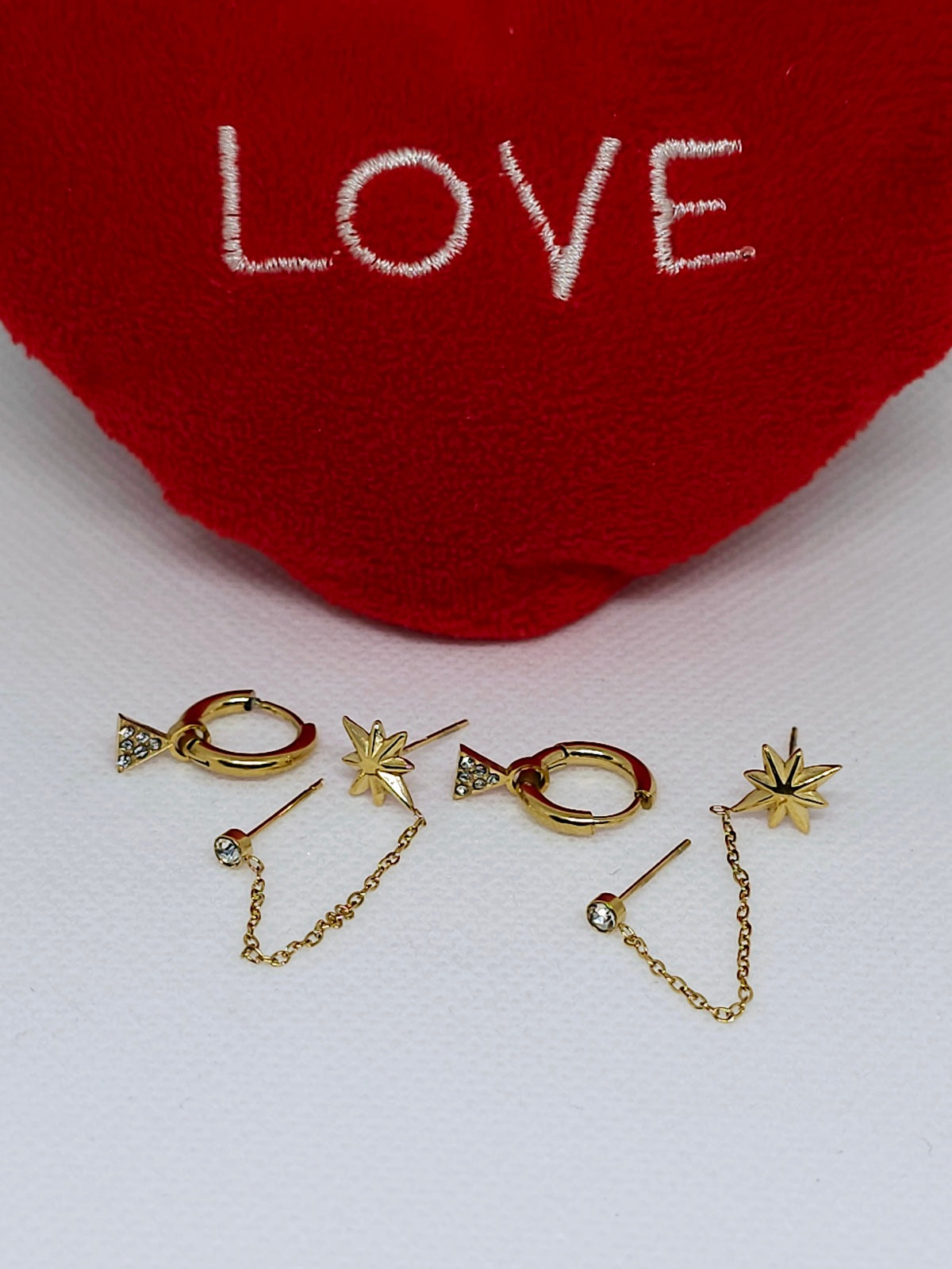 Piercings d'Oreilles Kristine Créole En Acier Ioxydable