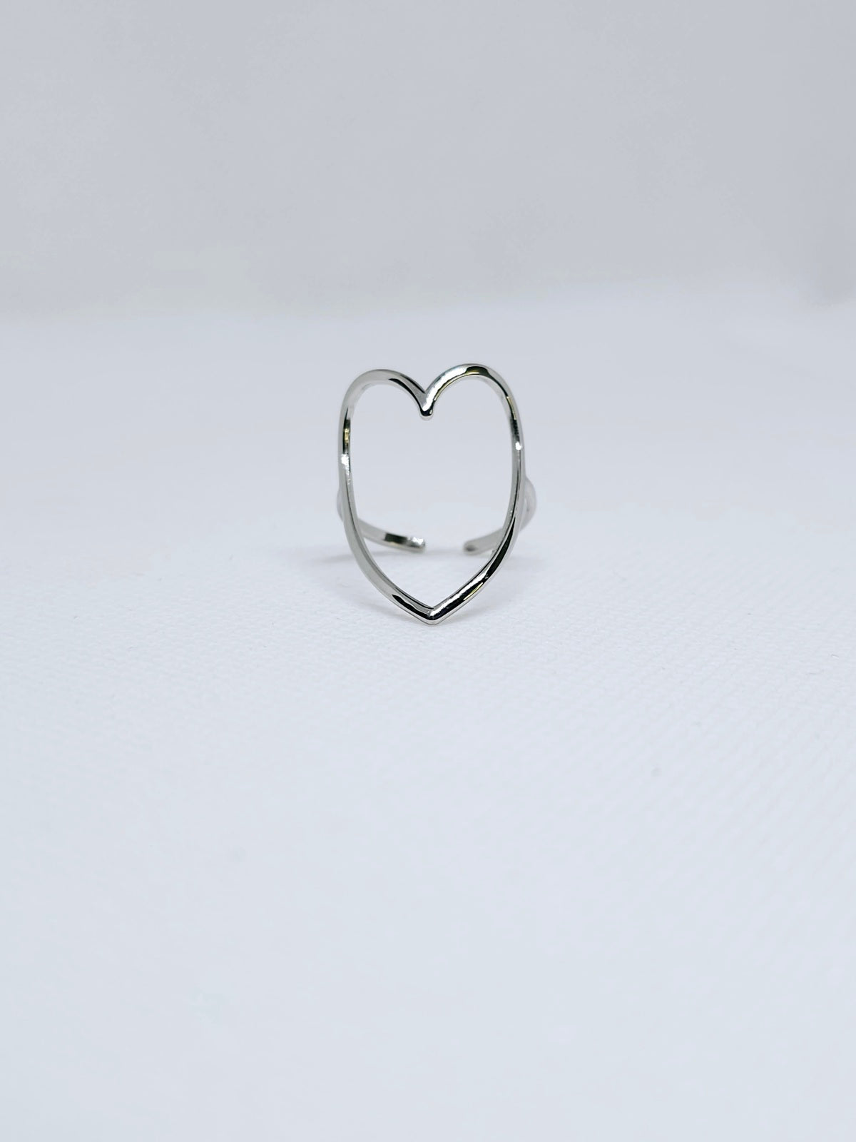 Bague Cornelia ajustable acier argenté