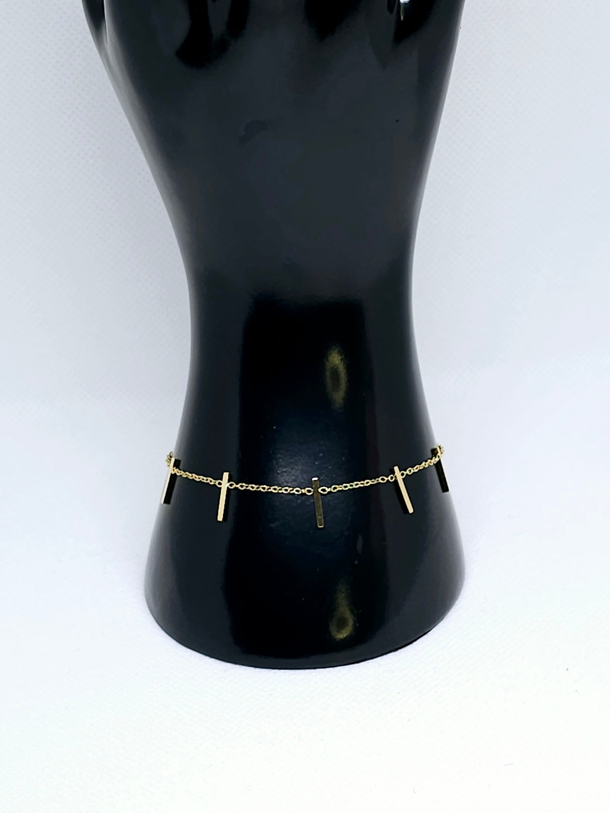 Bracelet chaîne doré fin acier inoxydable