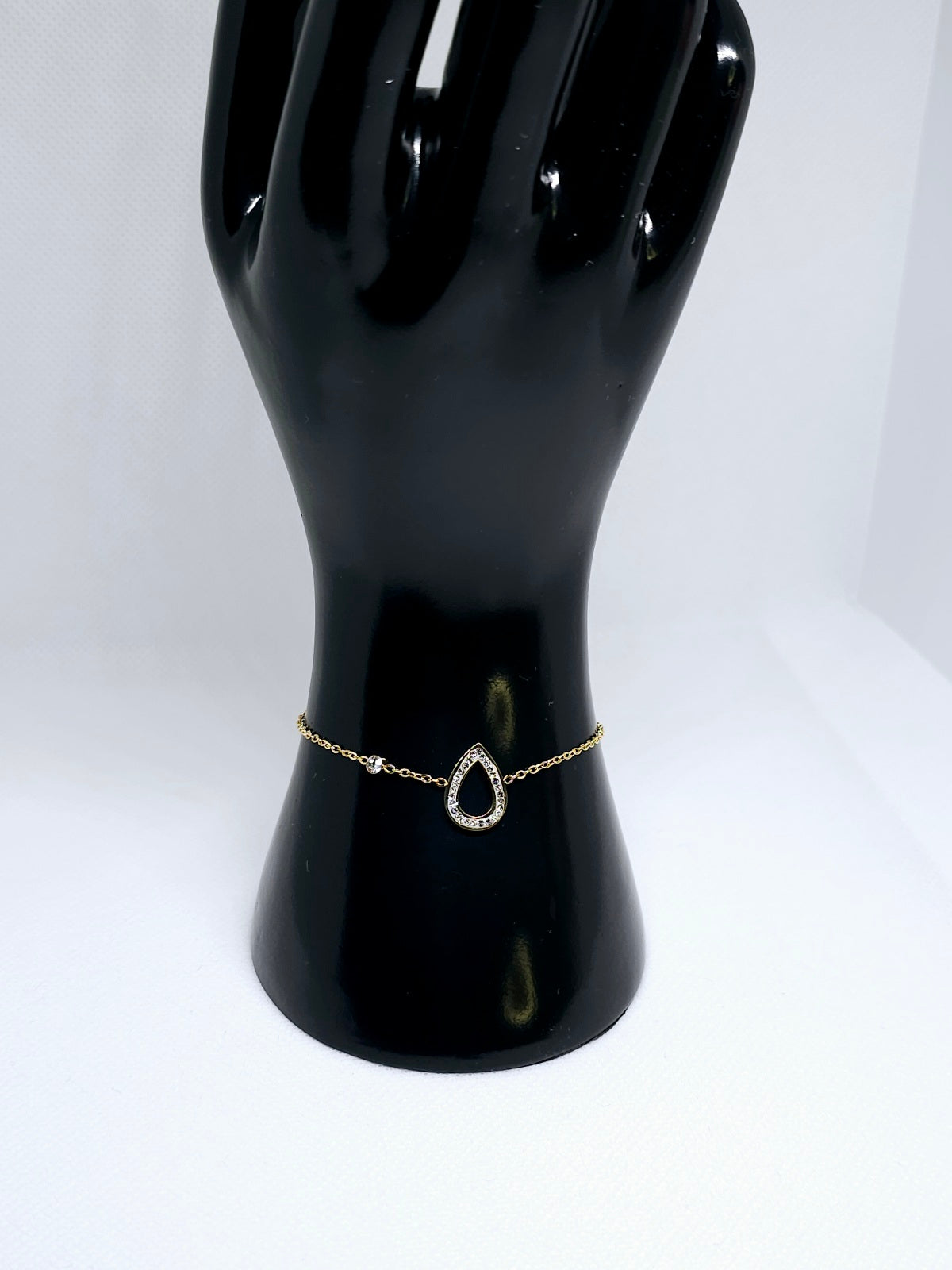 Bracelet acier inoxydable élégant doré