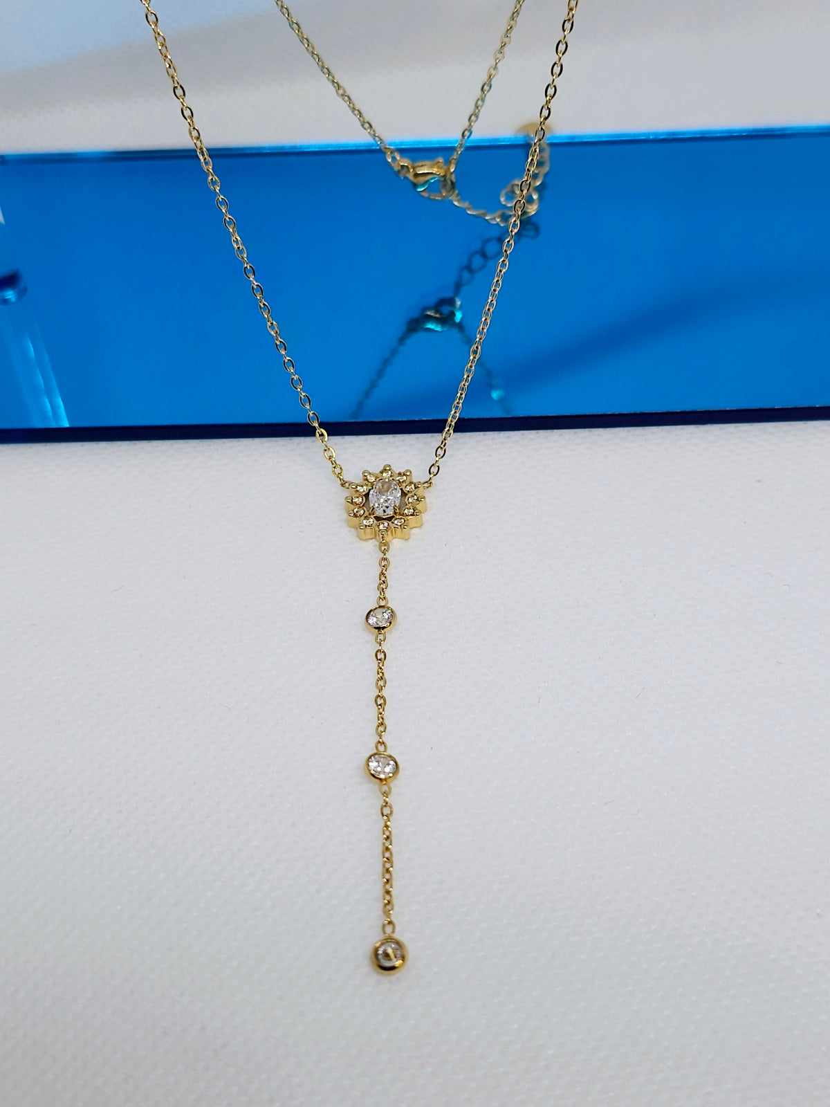 Colliers Fin Madison A Strass Doré