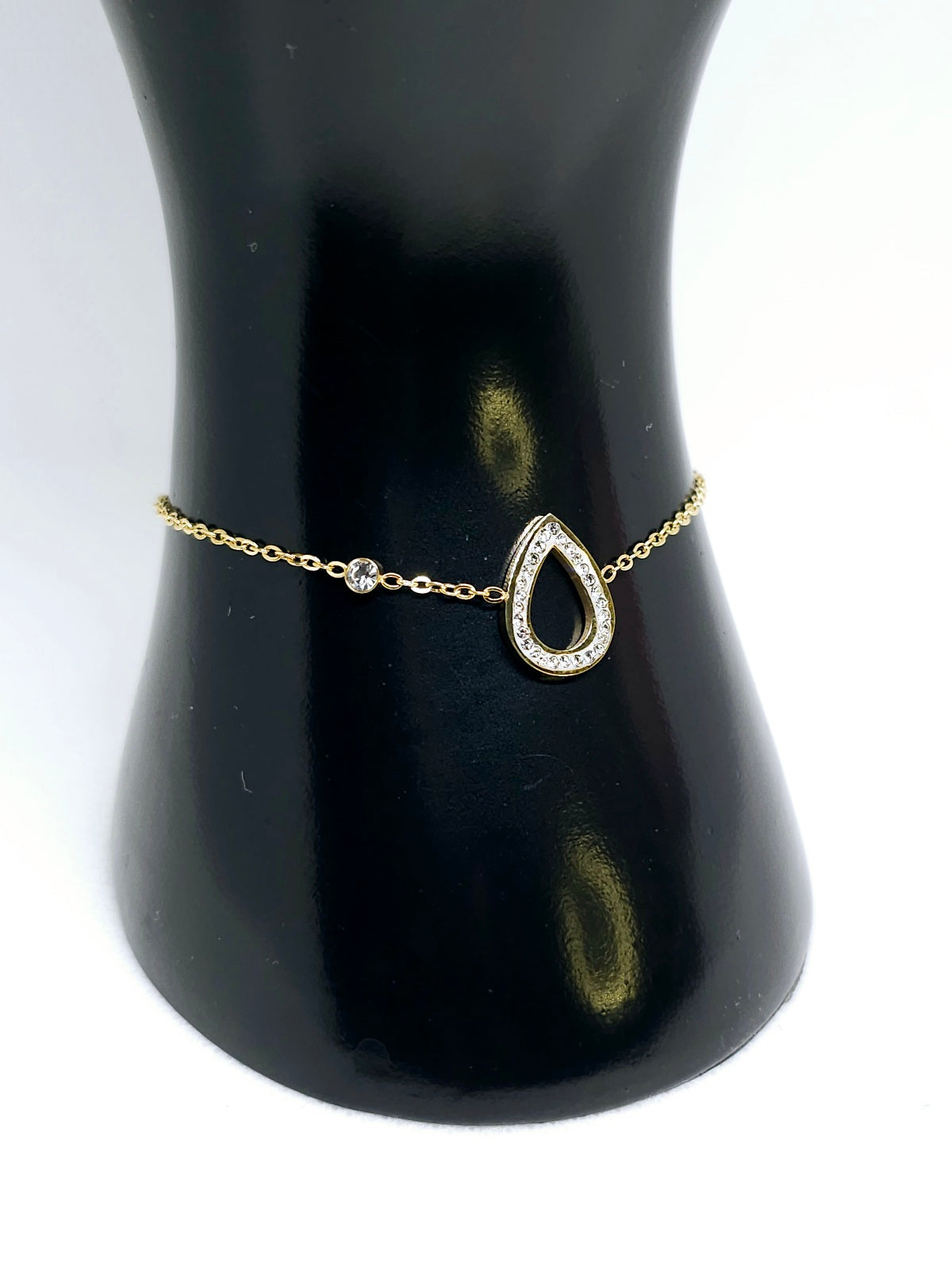 Bracelet acier inoxydable élégant doré