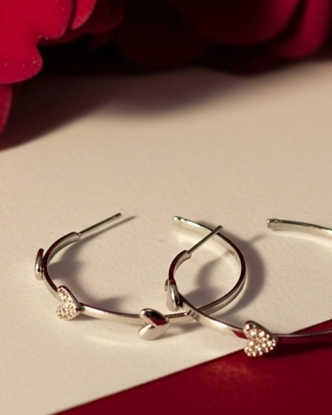 Golden Heart Glow™ Hoop Earrings