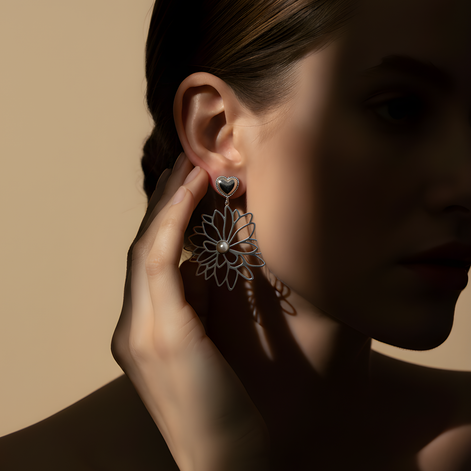 Boucles d'Oreille Harmonie en Acier Inoxydable