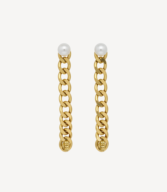 Boucle d'oreilles Chloé Golds en Acier Doré