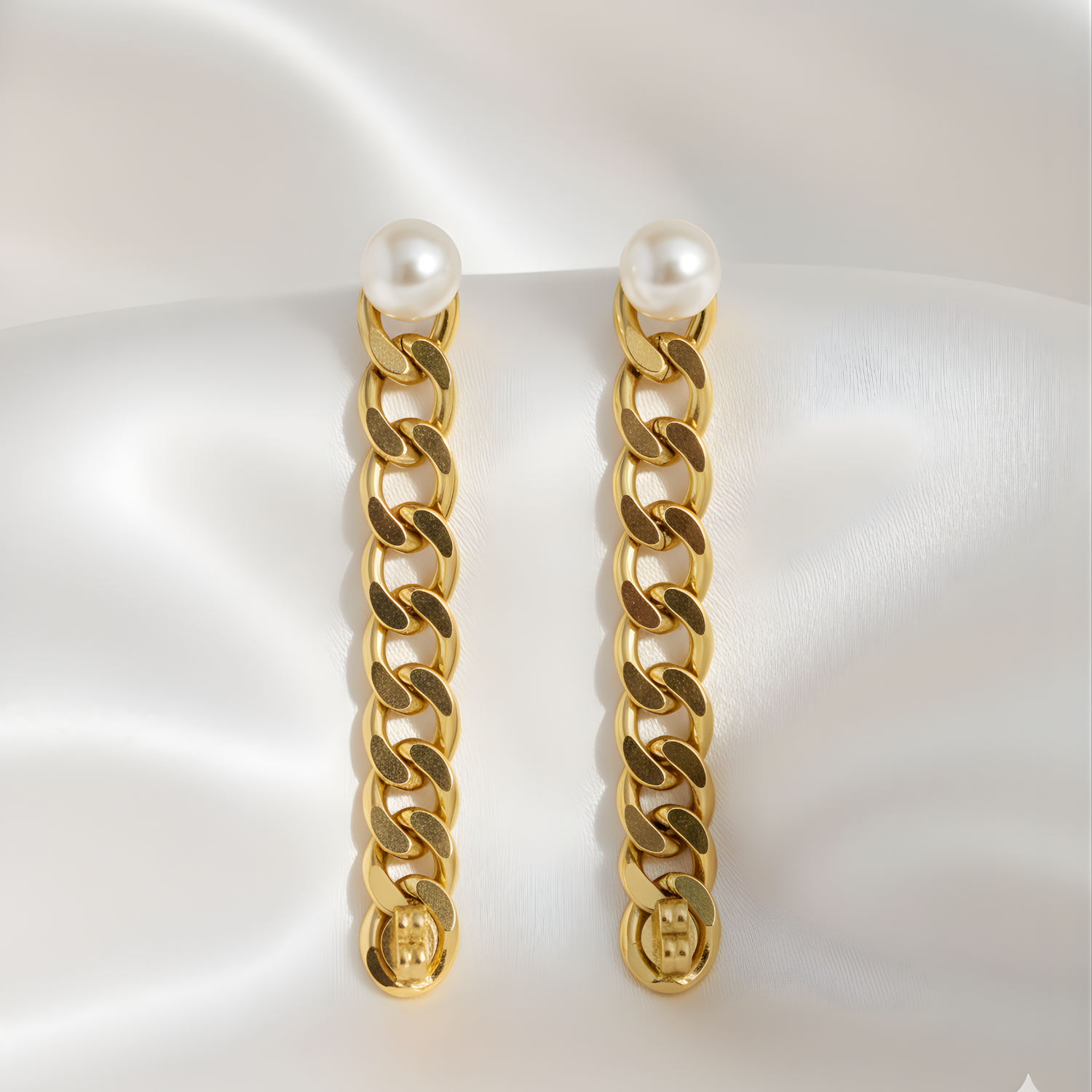 Boucle d'oreilles Chloé Golds en Acier Doré