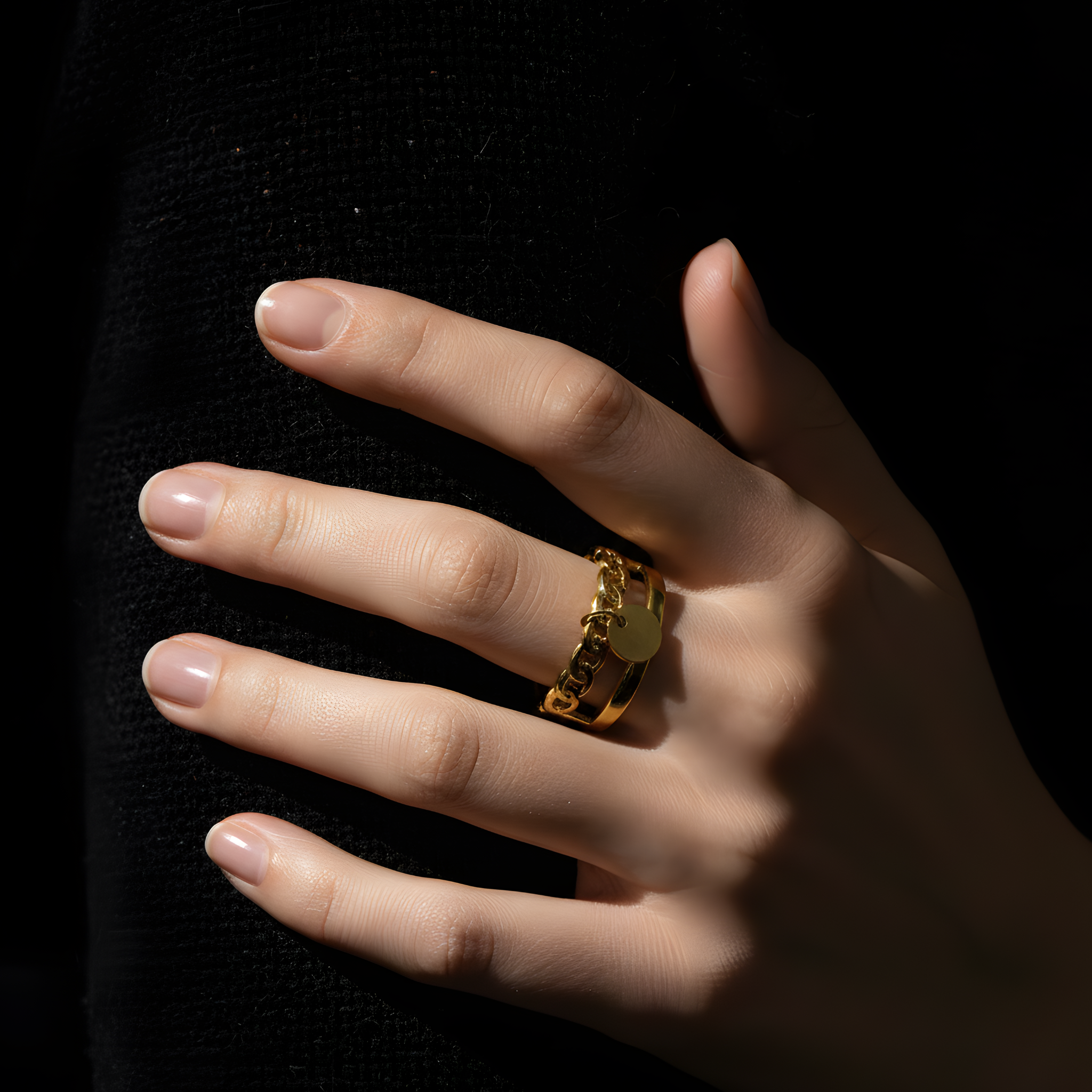 Bagues Ajustable Abbie En Acier Inoxydable