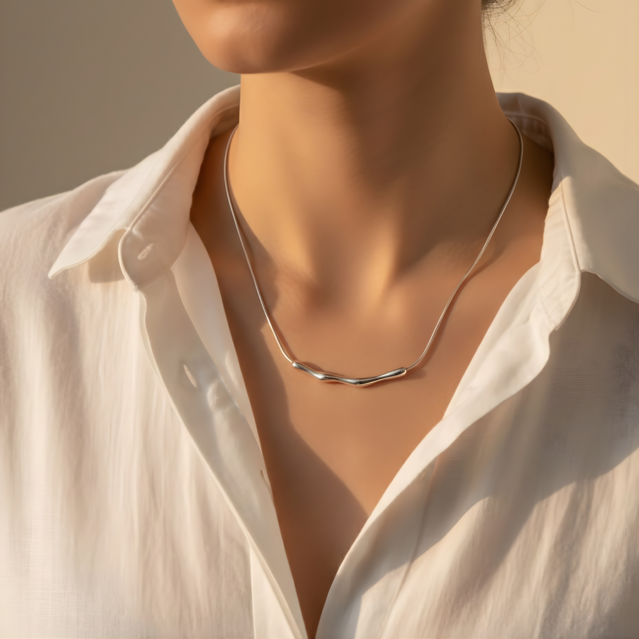 Set de bijoux en argent moderne et sculptural – Skylyvs