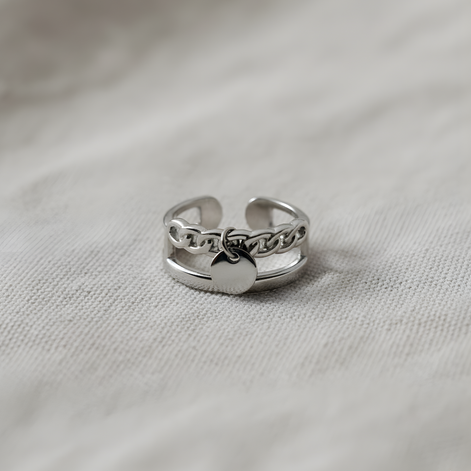 Bagues Ajustable Abbie En Acier Inoxydable