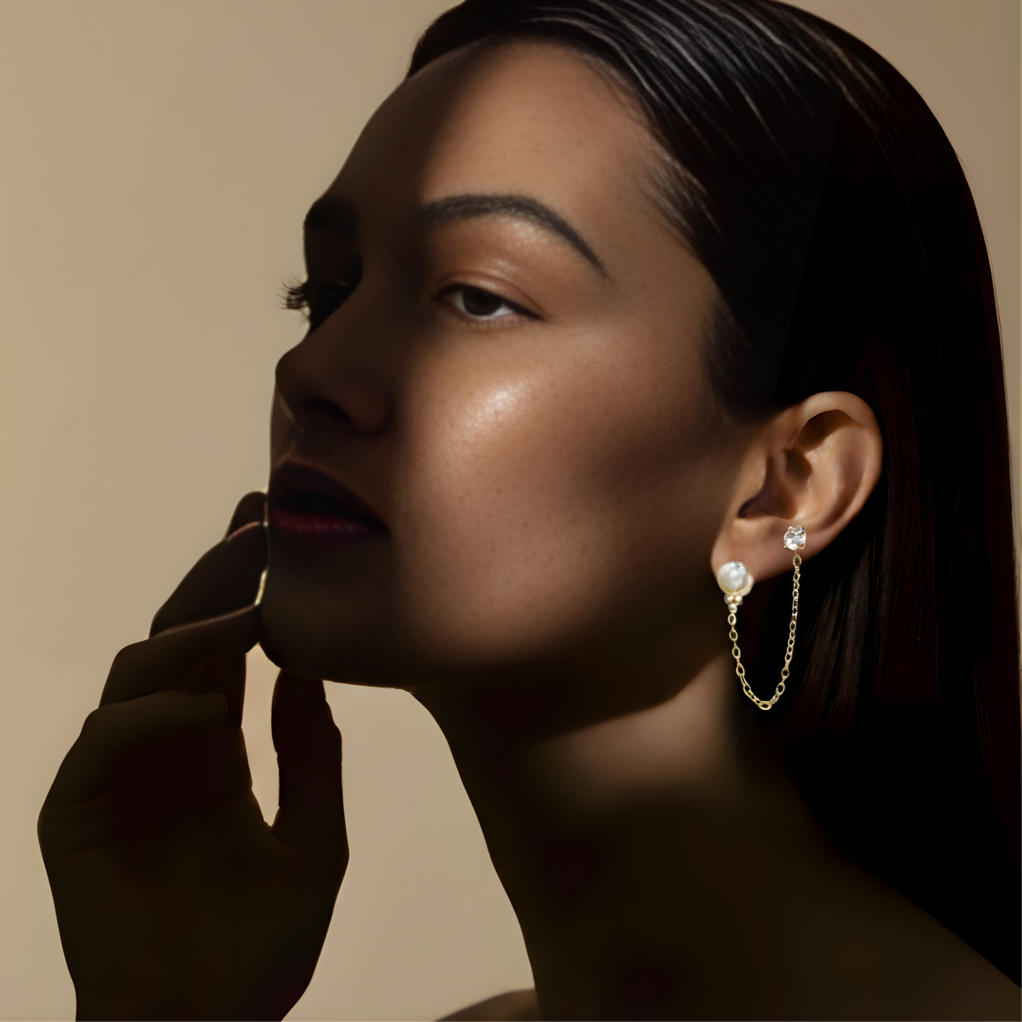 Piercing Oreille Perle De Lou En Acier Inoxydable