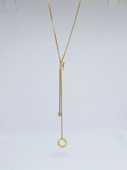 Collier Scarlett Golds Acier Jaune