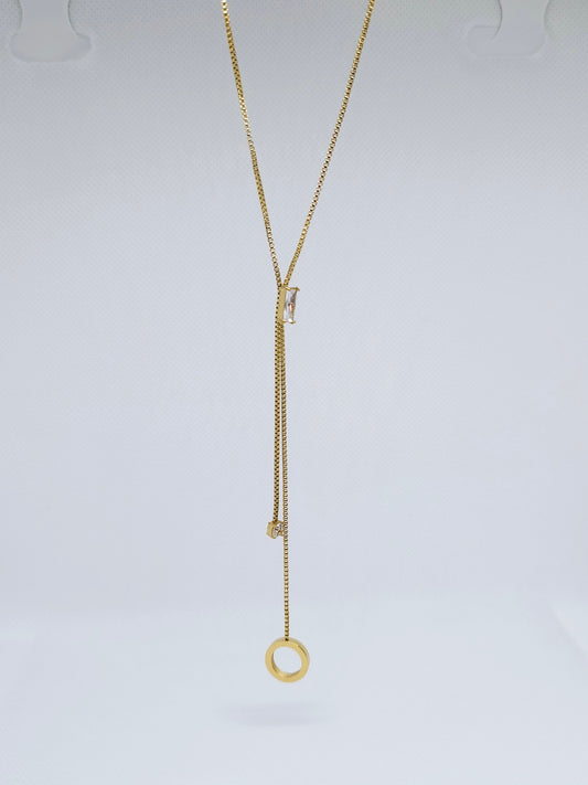 Collier Scarlett Golds Acier Jaune