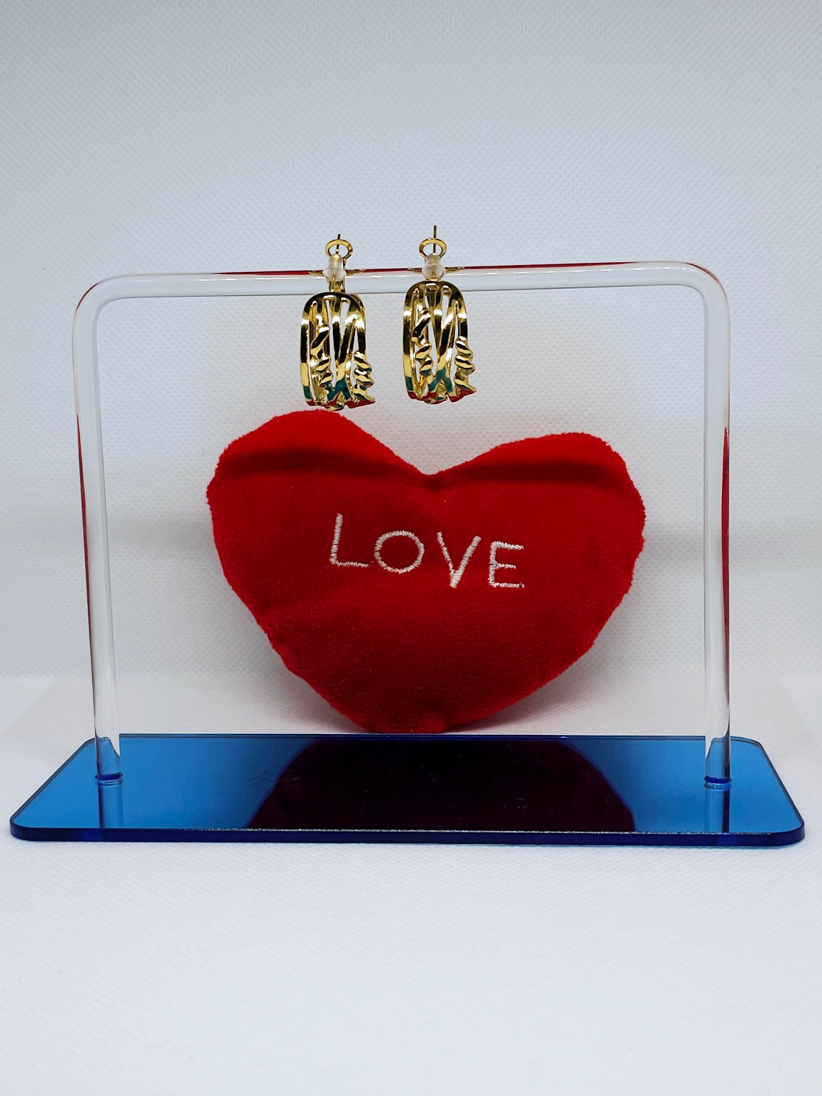 Créoles dorées texturées élégantes