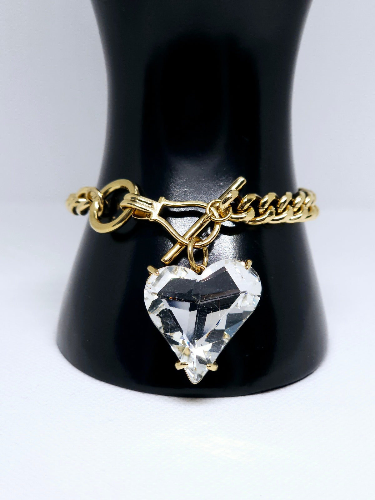 Noir Éternel Heart™ – Porte-Clés Bijou Cœur Cristal