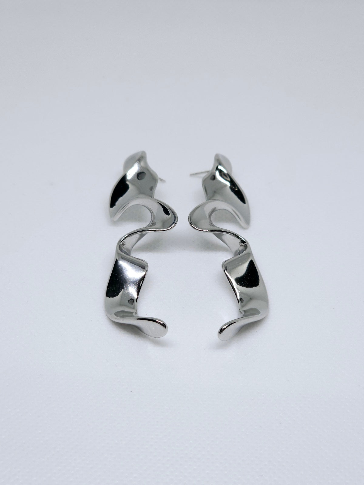 Boucles d’Oreilles Silver Flow Sculpt™