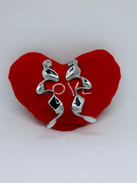 Boucles d’Oreilles Silver Flow Sculpt™
