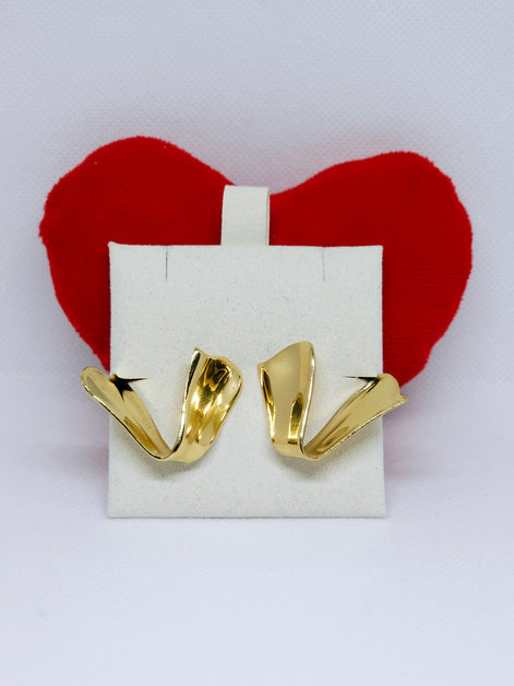 Boucles d’Oreilles Golden Wave Sculpt™