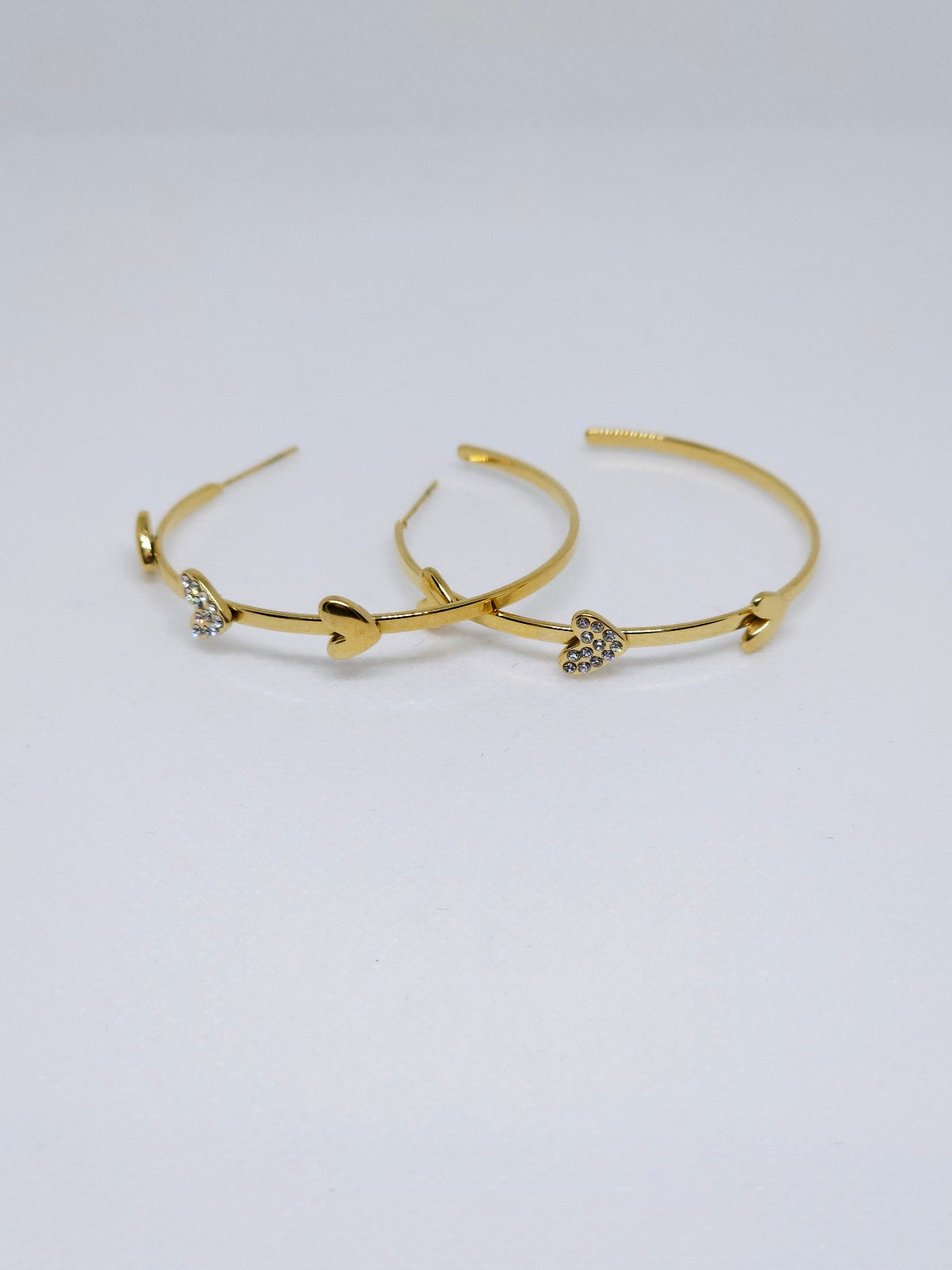 Golden Heart Glow™ Hoop Earrings