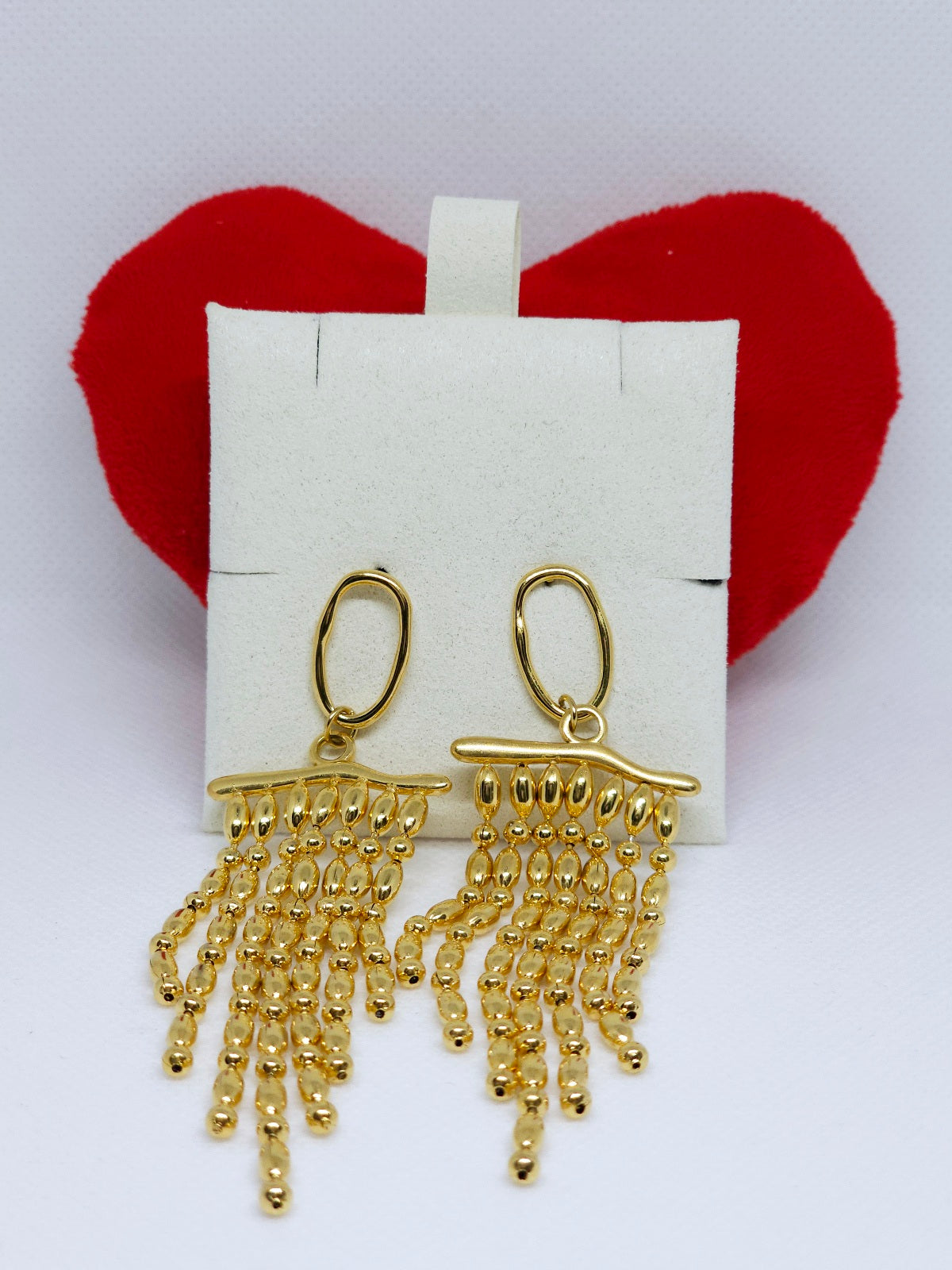 Golden Cascade Beads™ Drop Earrings