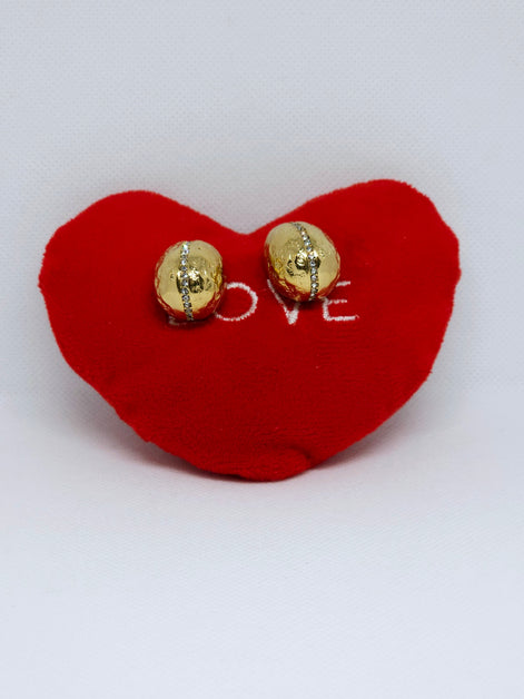 Silver Eclipse Glow™ Stud Earrings