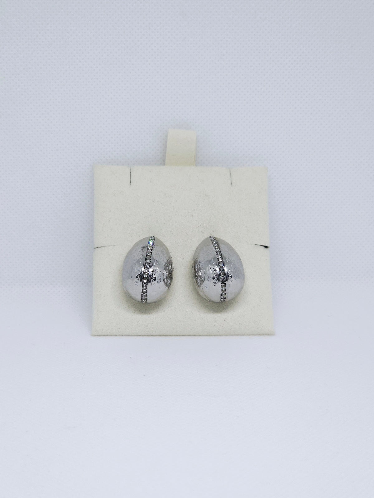 Silver Eclipse Glow™ Stud Earrings