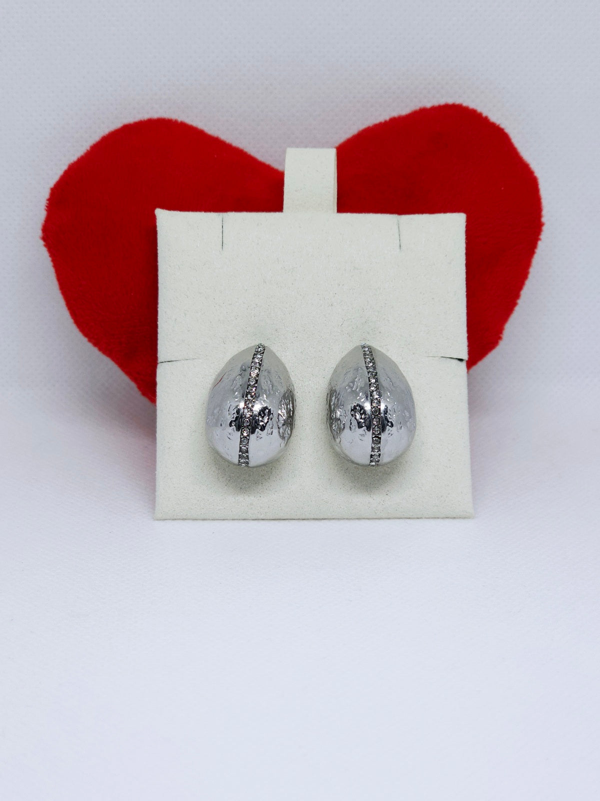 Silver Eclipse Glow™ Stud Earrings