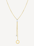 Collier doré élégant Scarlett Golds en acier jaune.