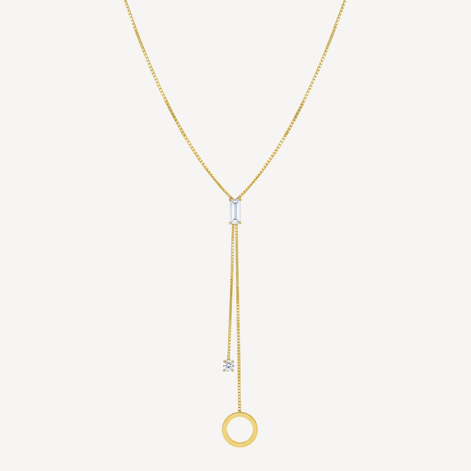 Collier doré élégant Scarlett Golds en acier jaune.