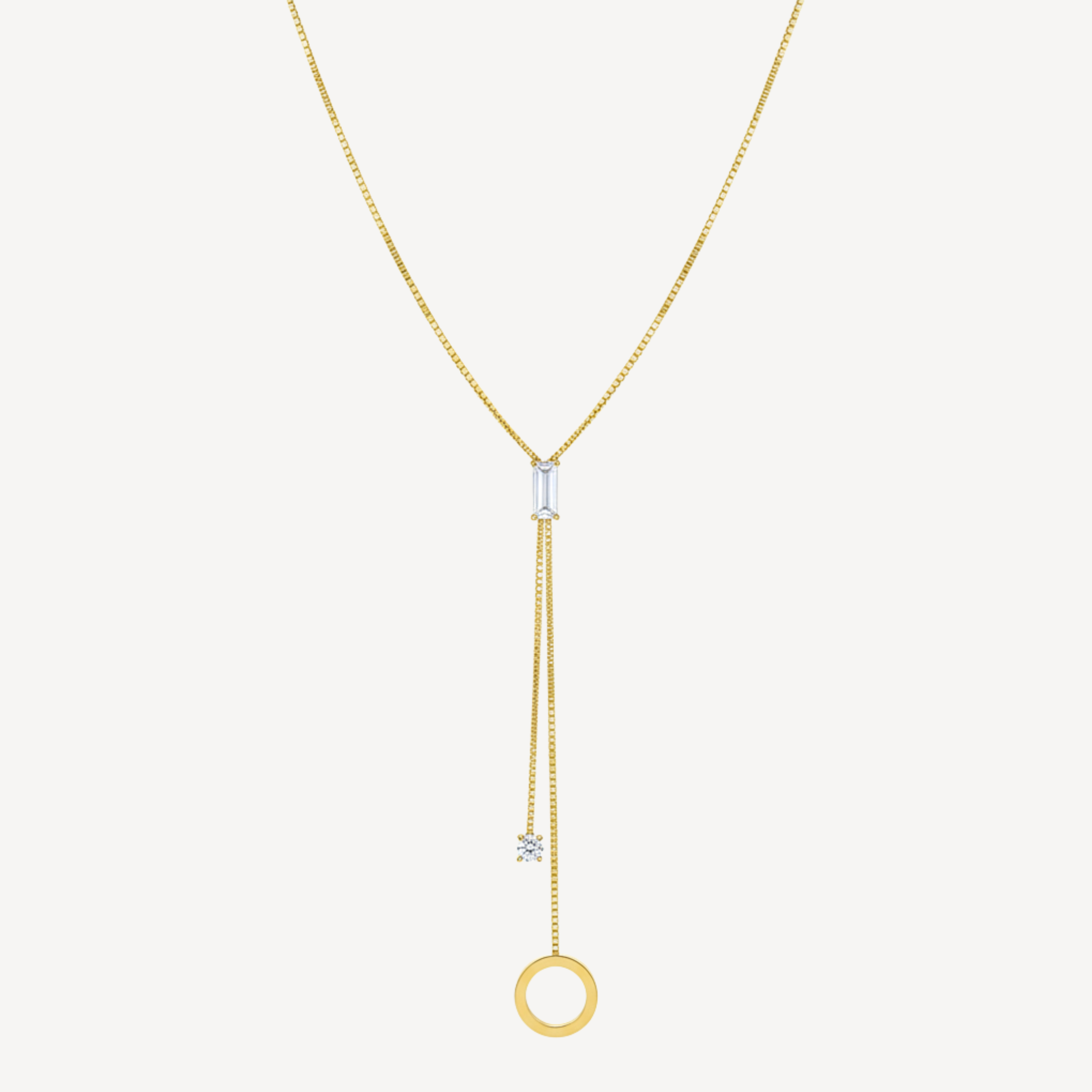 Collier doré élégant Scarlett Golds en acier jaune.