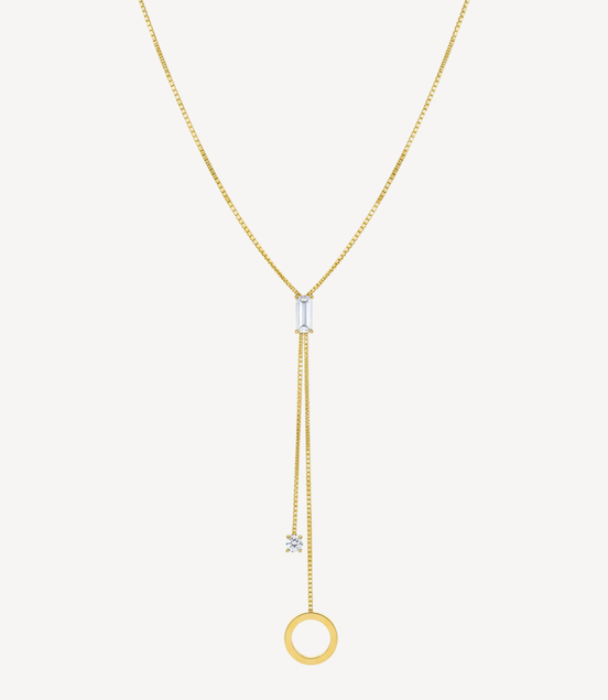 Collier Scarlett Golds Acier Jaune