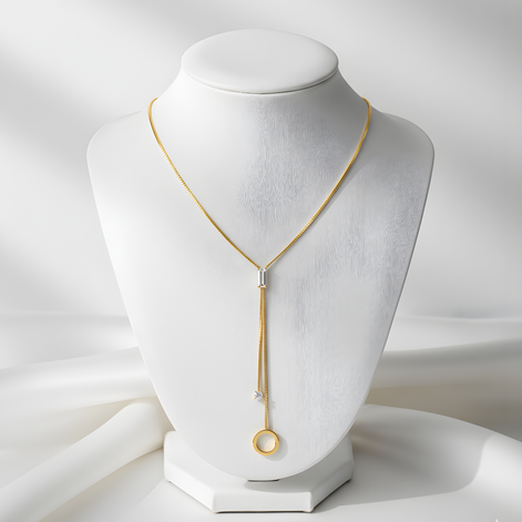 Collier doré élégant Scarlett Golds en acier jaune.