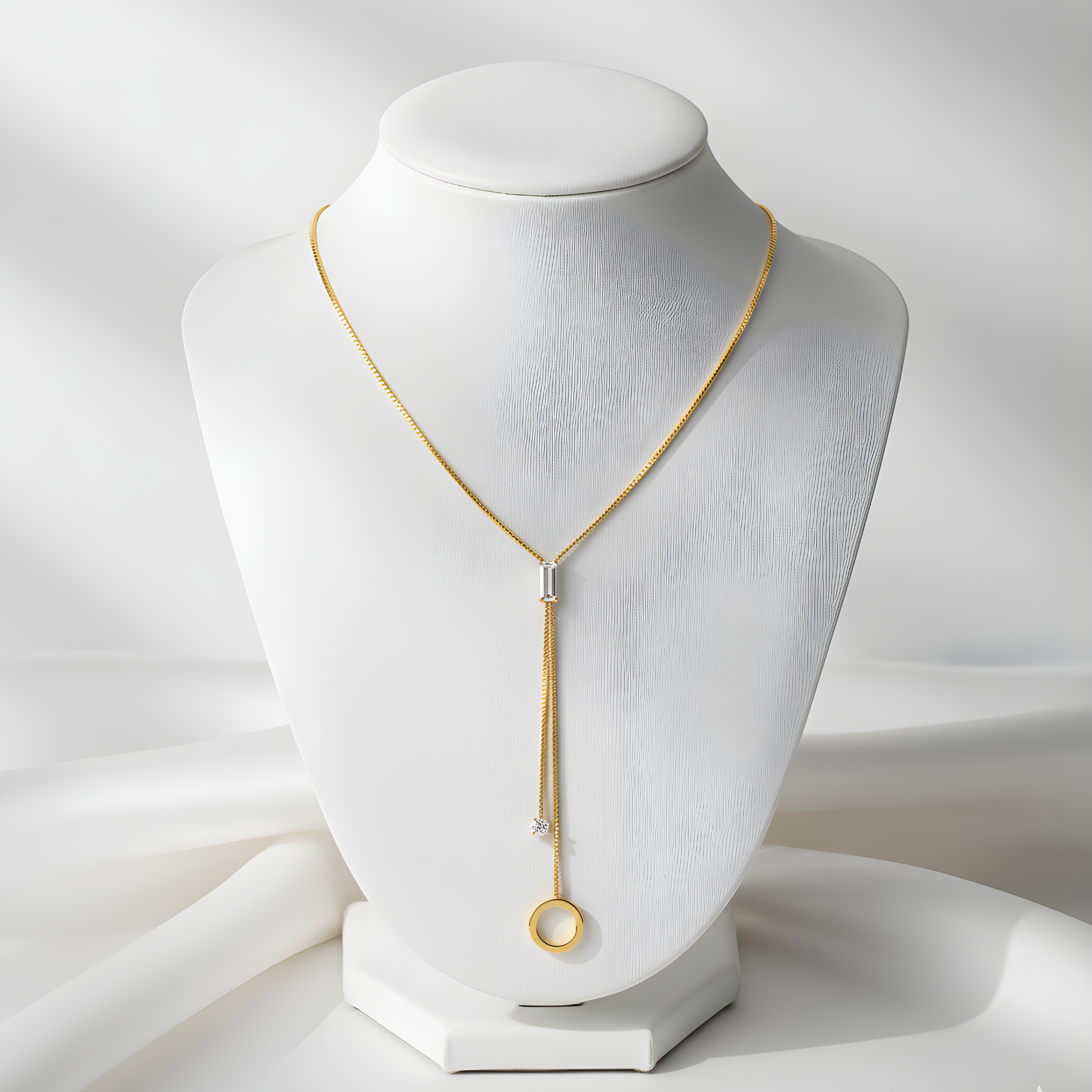Collier doré élégant Scarlett Golds en acier jaune.