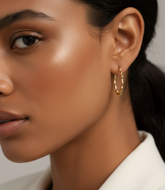 Boucle d'oreilles Créoles Clarence Golds