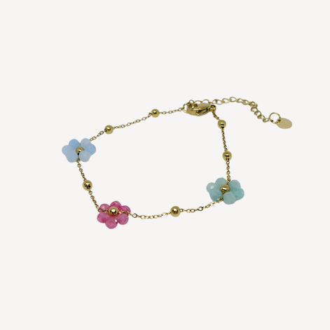 Bracelet Perles de Poésie en Acier Inoxydable