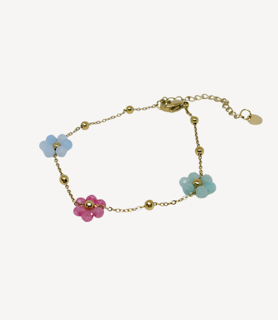 Bracelet Perles de Poésie en Acier Inoxydable