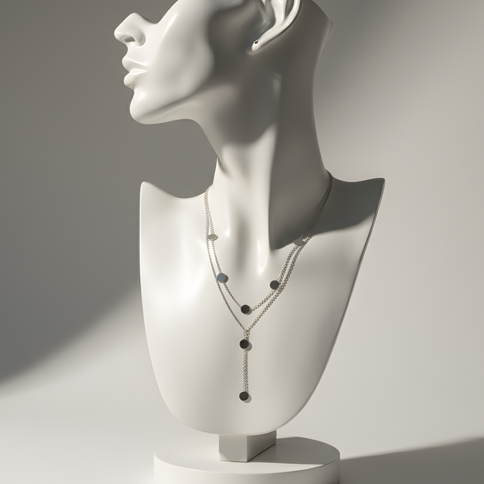 Collier doré élégant Scarlett Golds en acier jaune.