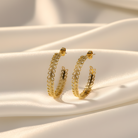 Boucles d'oreilles Courtney Créoles Golds