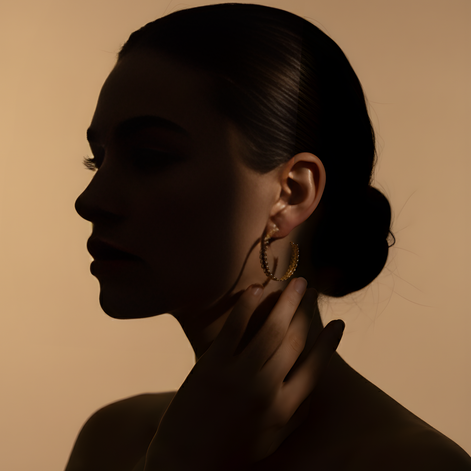 Boucles d'oreilles Courtney Créoles Golds