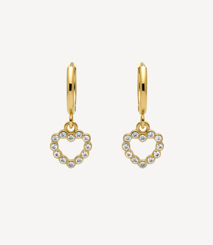 Boucles d'Oreilles Créoles Petit Coeur De Liss
