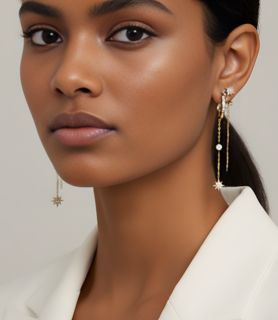 Piercing D'oreilles Tricia En Acier Inoxydable