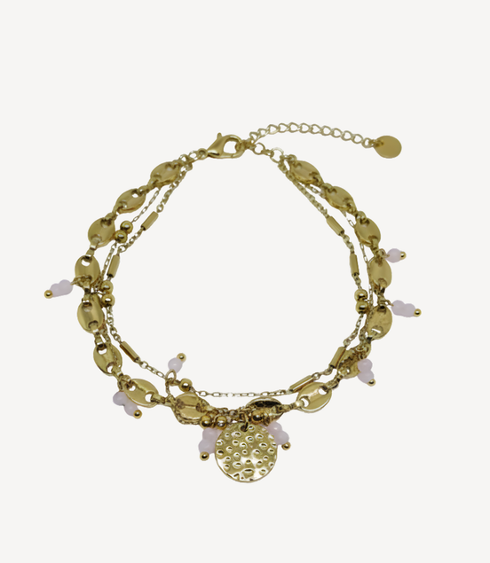 Bracelet Rakeem Golds Acier Doré