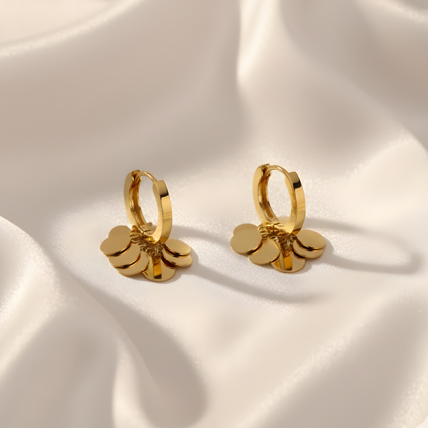 Boucles d'Oreilles La Rose Créole en Breloque