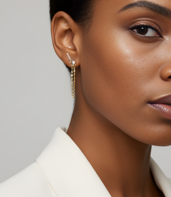 Piercings D'oreilles Colline Fin En Acier Inoxydable