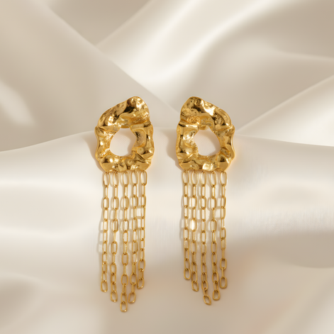 Boucles d'Oreilles Keisha en Acier Inoxydable