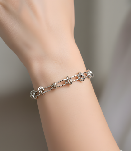 Bracelet Chaîne Jenny en Acier 316 Argenté