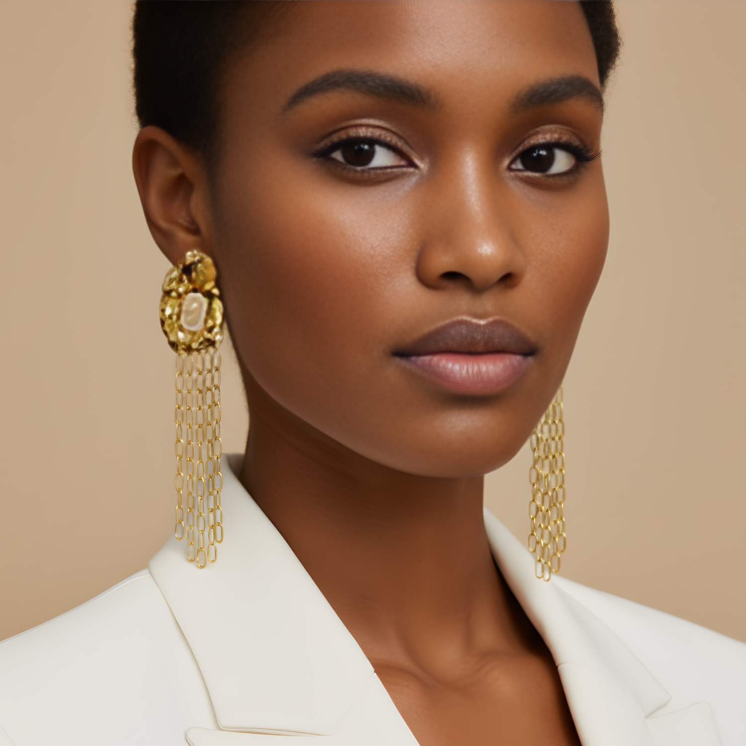 Boucles d'Oreilles Keisha en Acier Inoxydable