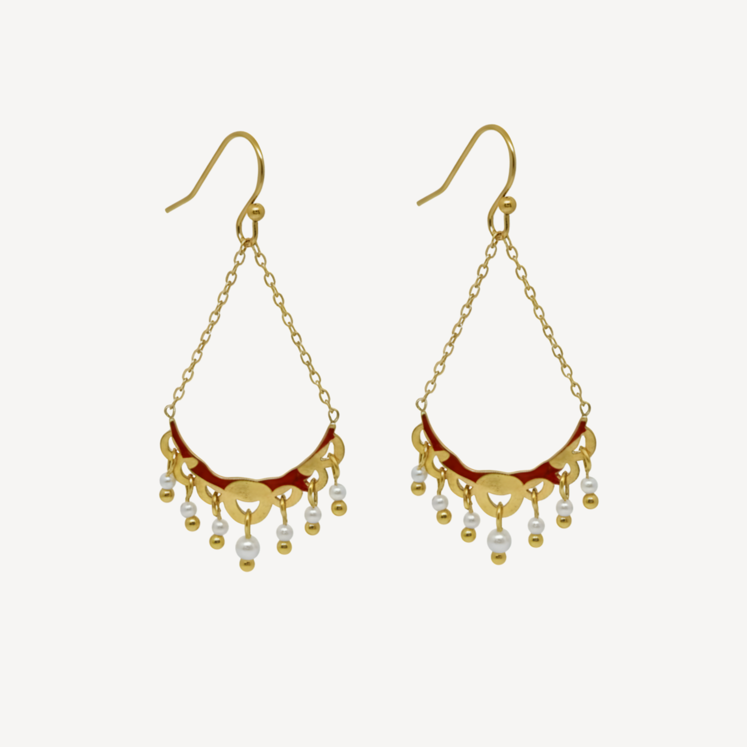 Boucles D'oreilles Pendante Tessa Doré