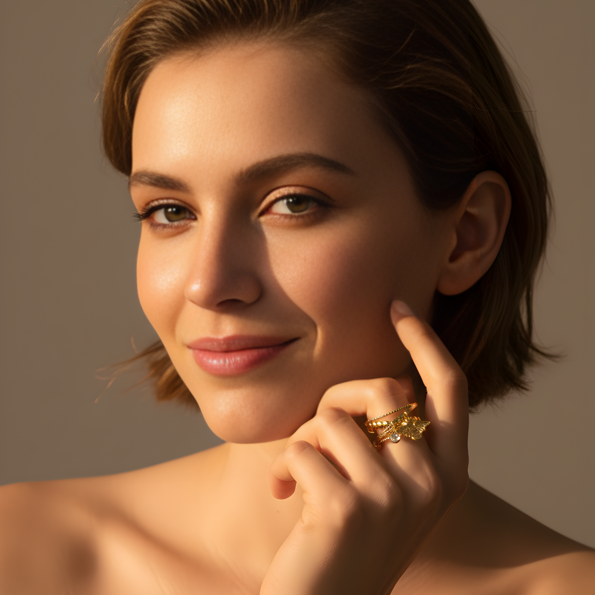 Bague fantaisie charms acier inoxydable