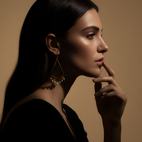 Boucles D'oreilles Pendante Tessa Doré