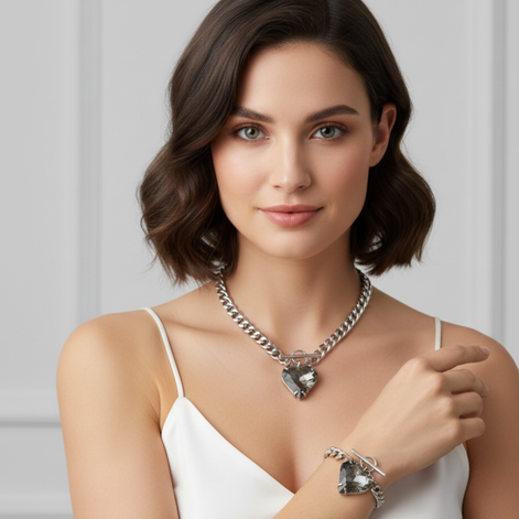 Coffrets Bijoux Colliers - Bracelets En Coeurs